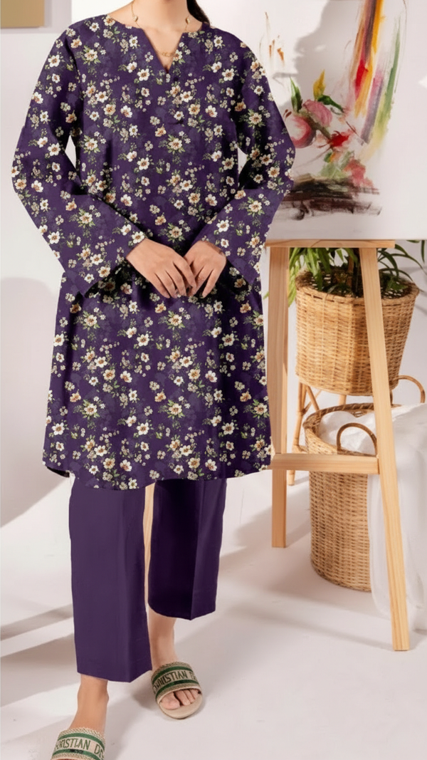 Unstitched Printed Shirt UW5019