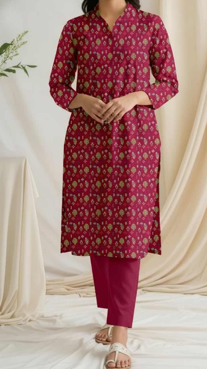 Unstitched Printed Shirt UW5020