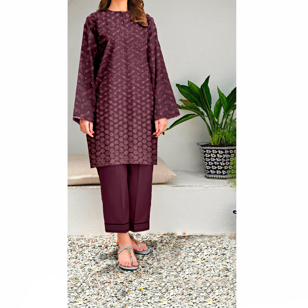Printed Slub Khaddar Shirt UW5024