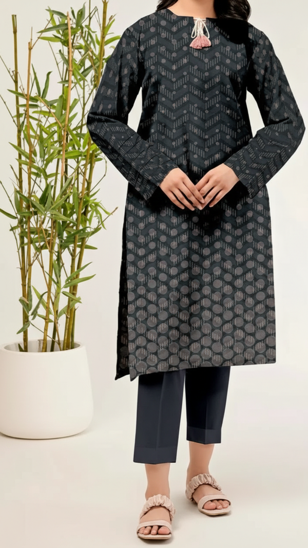 Printed Slub Khaddar Shirt UW5025