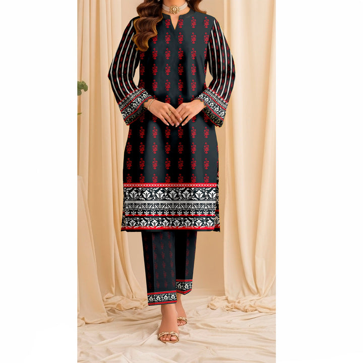 2 PC Printed Slub Khaddar Suit UW5027