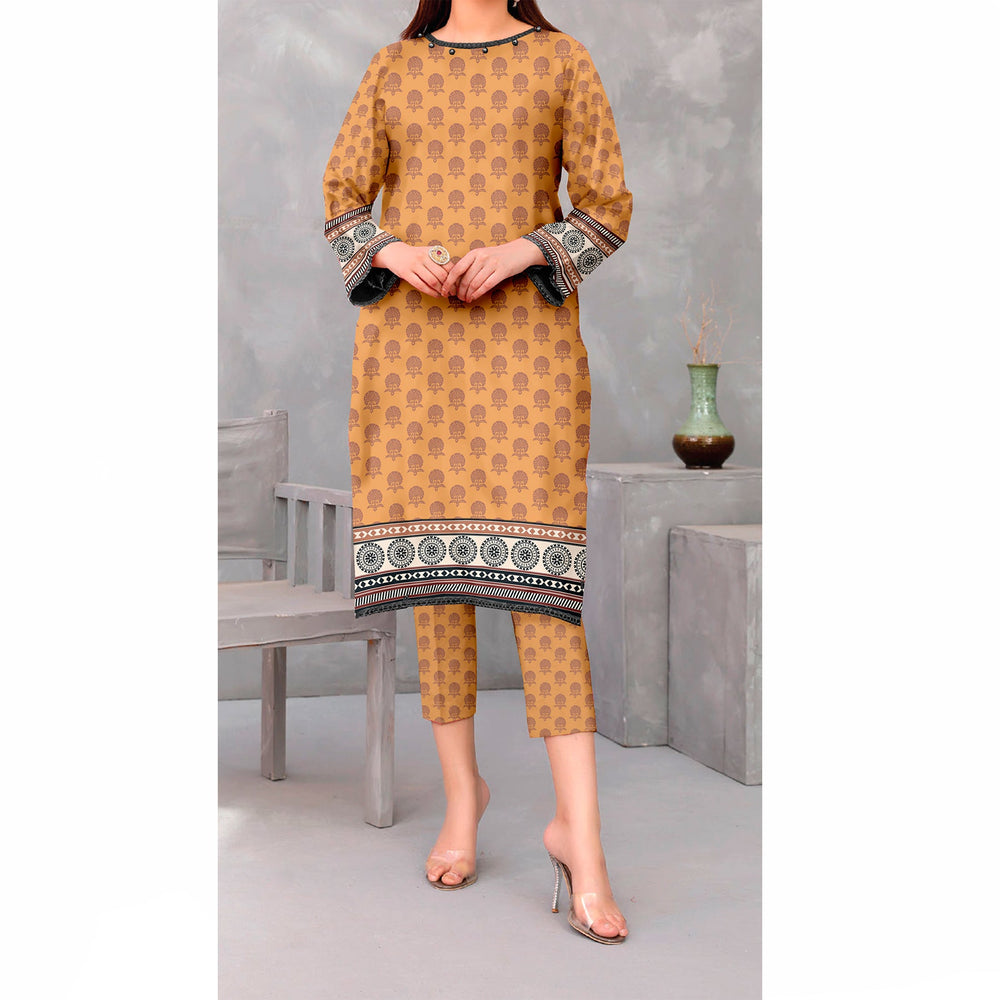 2 PC Printed Slub Khaddar Suit UW5028