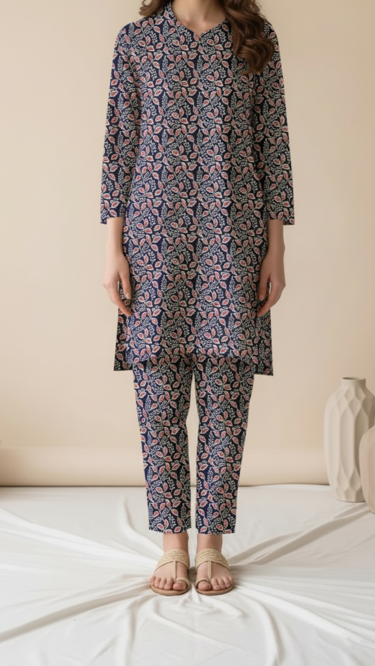 2 PC Unstitched Slub Khaddar Suit UW5032