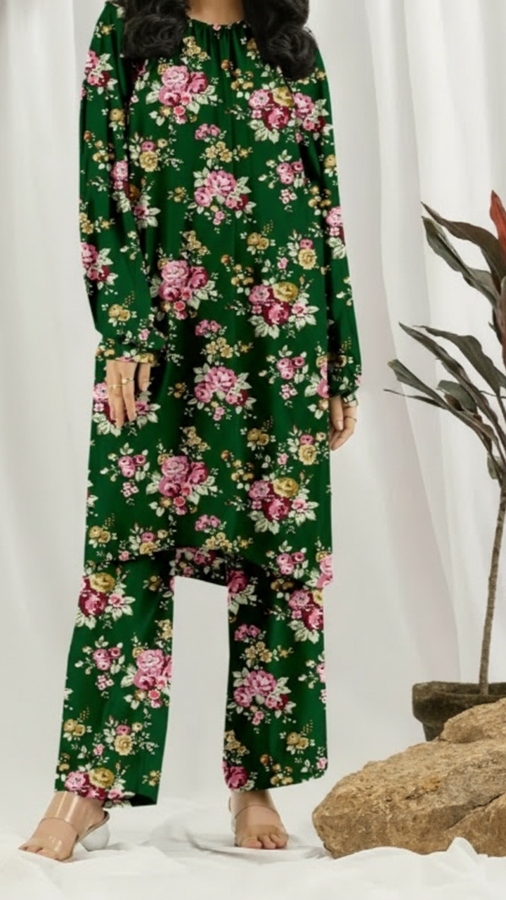 2 PC Unstitched Slub Khaddar Suit UW5033