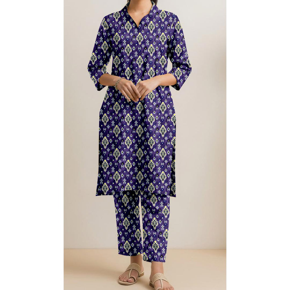 2PC- Unstitched Slub Khaddar Suit UW5034
