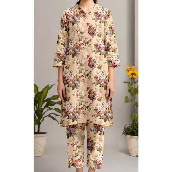 2PC Unstitched Slub Khaddar Suit UW5040