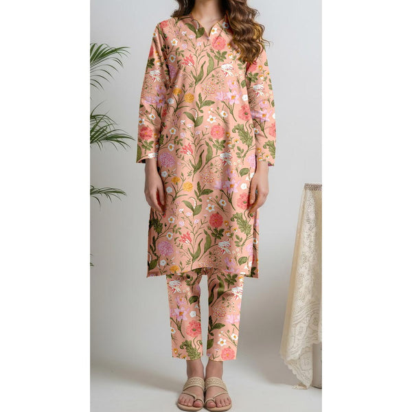 2PC Unstitched Slub Khaddar Suit UW5043