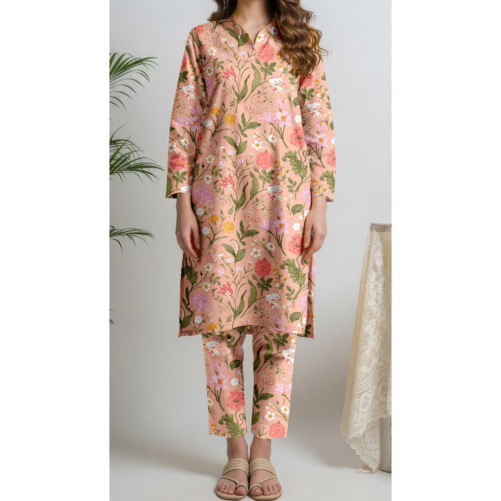 2PC- Unstitched Slub Khaddar Suit UW5043