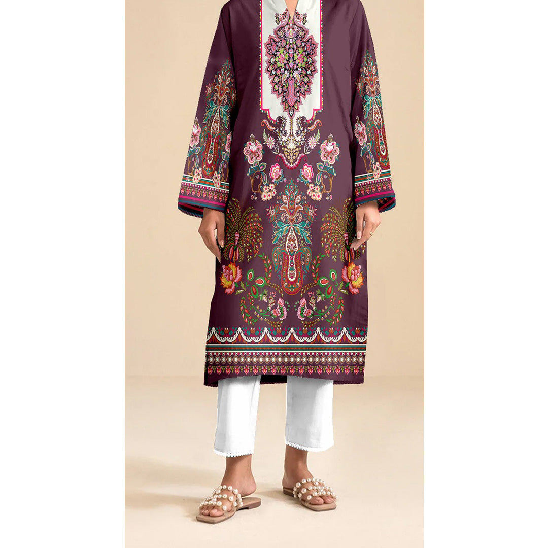 Unstitched Printed Shirt UW5063