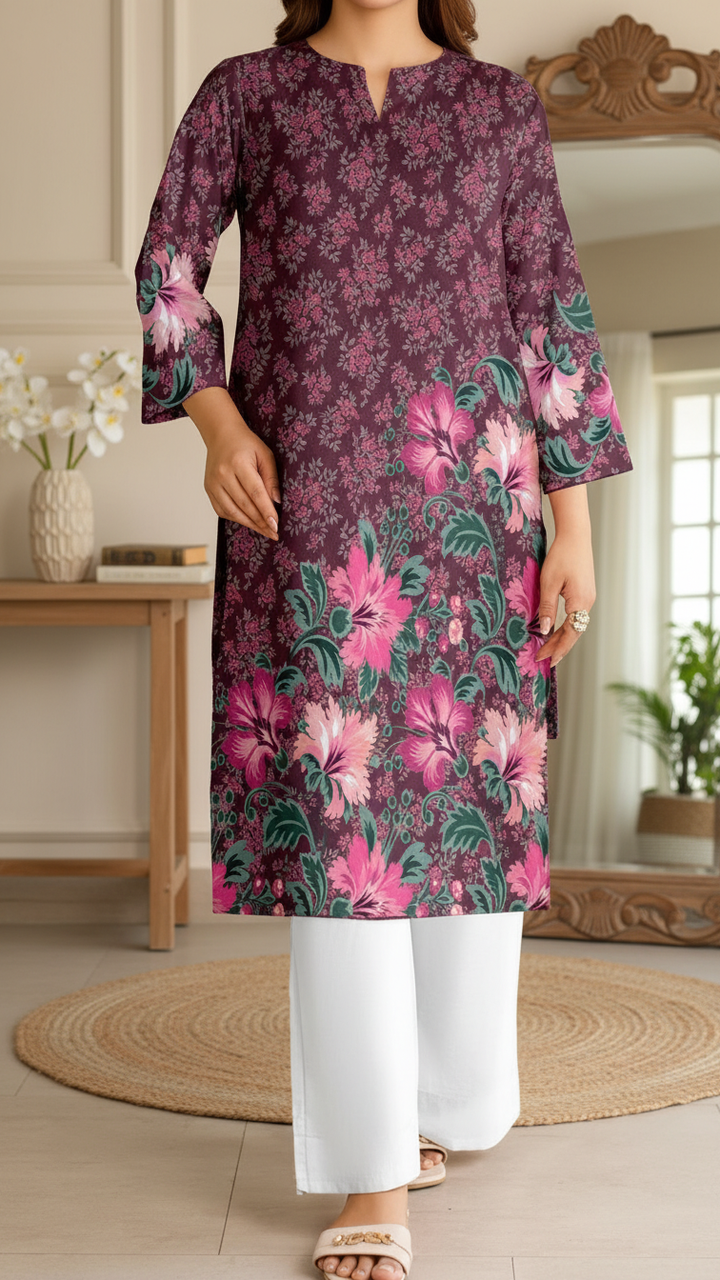 Unstitched Printed Shirt UW5066