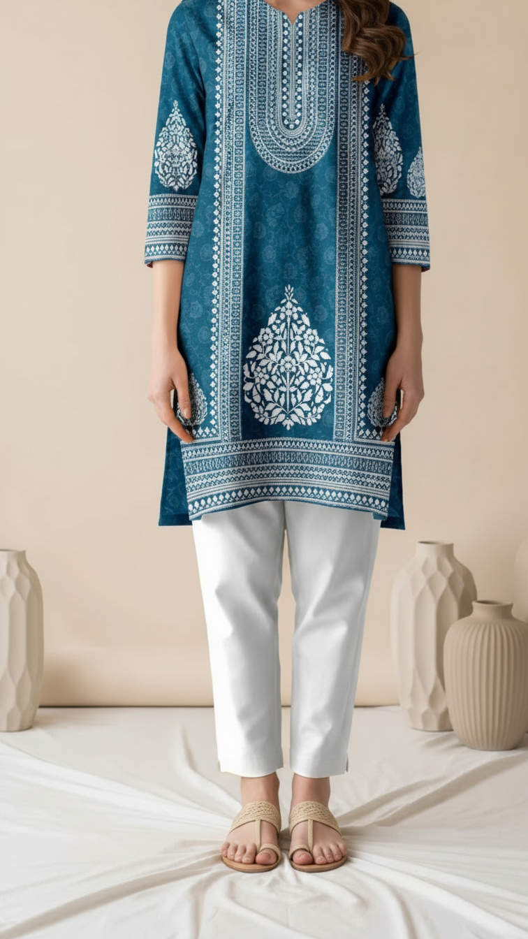 Unstitched Printed Shirt UW5067