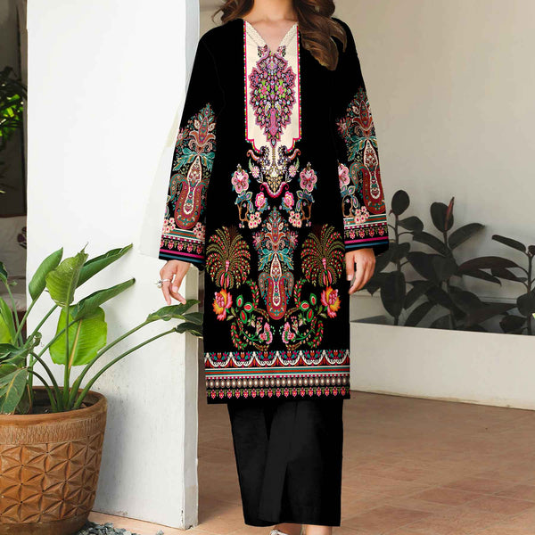 2PC- Unstitched Printed Cotton Cambric suit UW5076