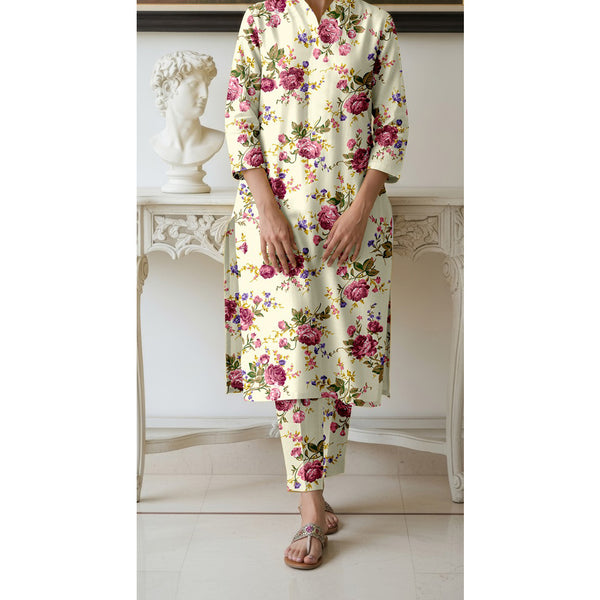 2 PC Unstitched Printed Suit UW5077