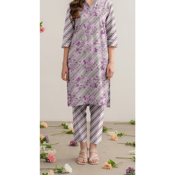2 PC Unstitched Printed Suit UW5080