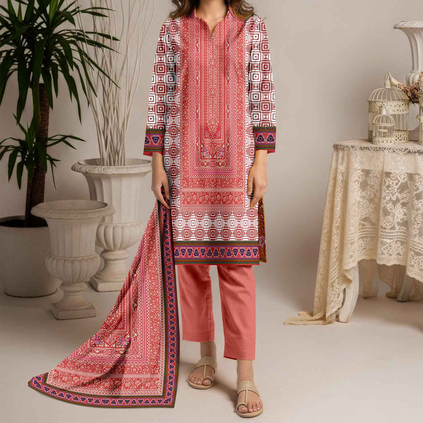 3PC Unstitched Printed Suit UW5083
