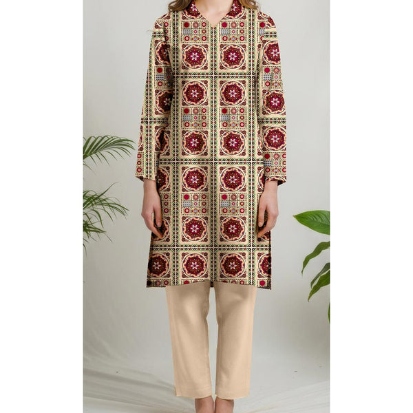 Unstitched Printed Shirt UW5088