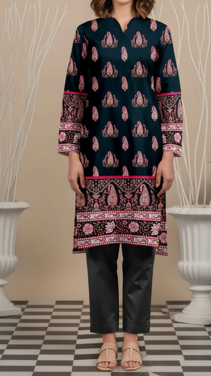 Unstitched Printed Shirt UW5089