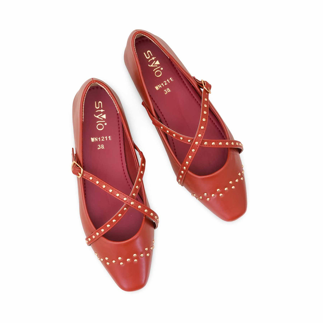 Maroon Women Pumps WN1211