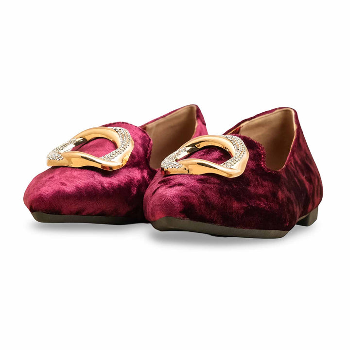 Maroon Women Pumps WN1213