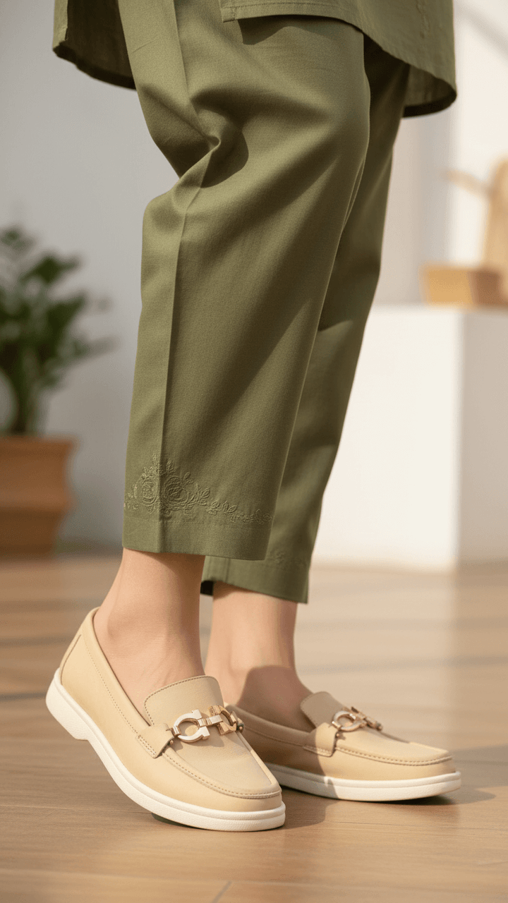 Beige Pumps For Ladies WN1224