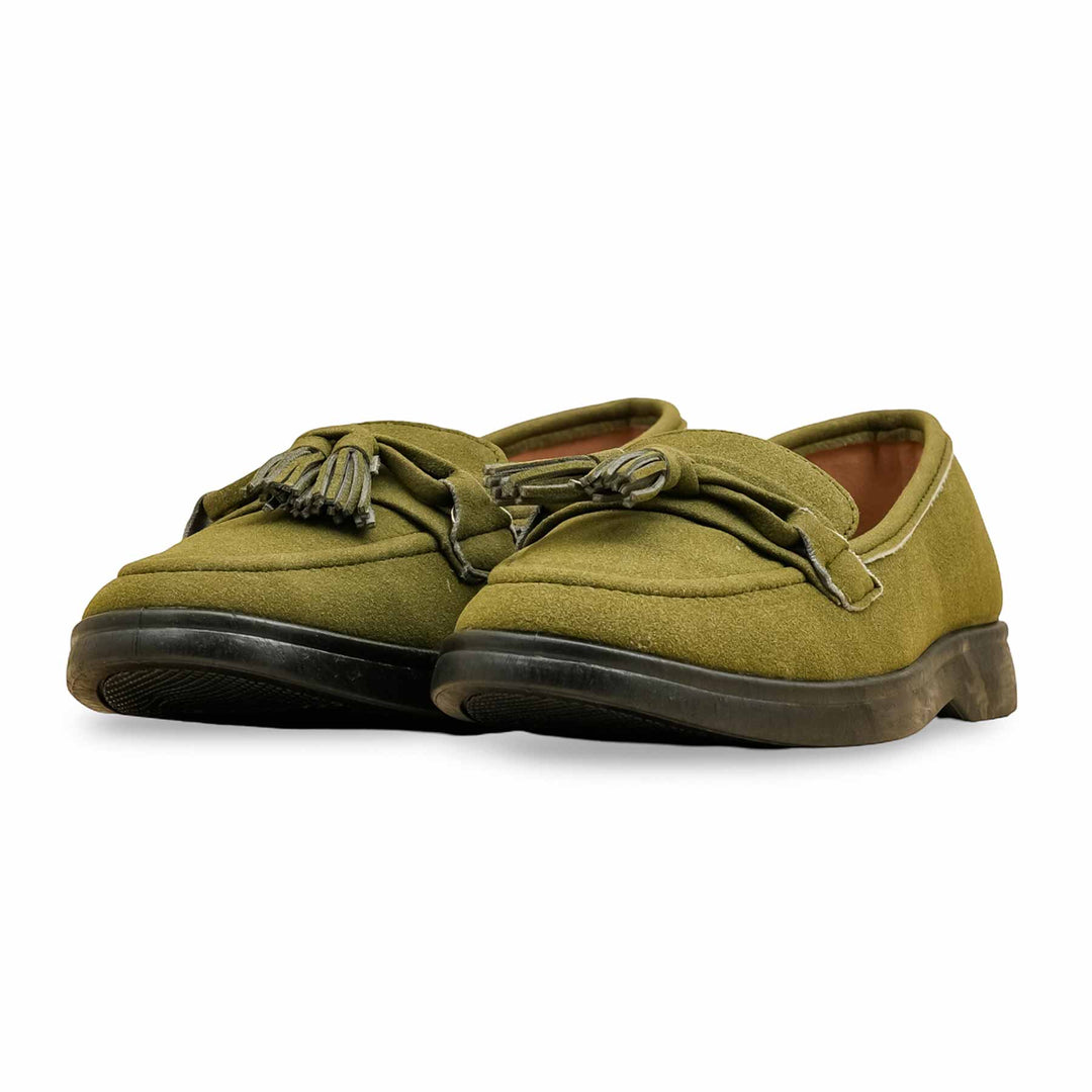 Green Moccasin For Ladies WN1225