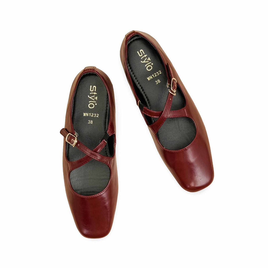 Maroon Pumps For Ladies WN1232