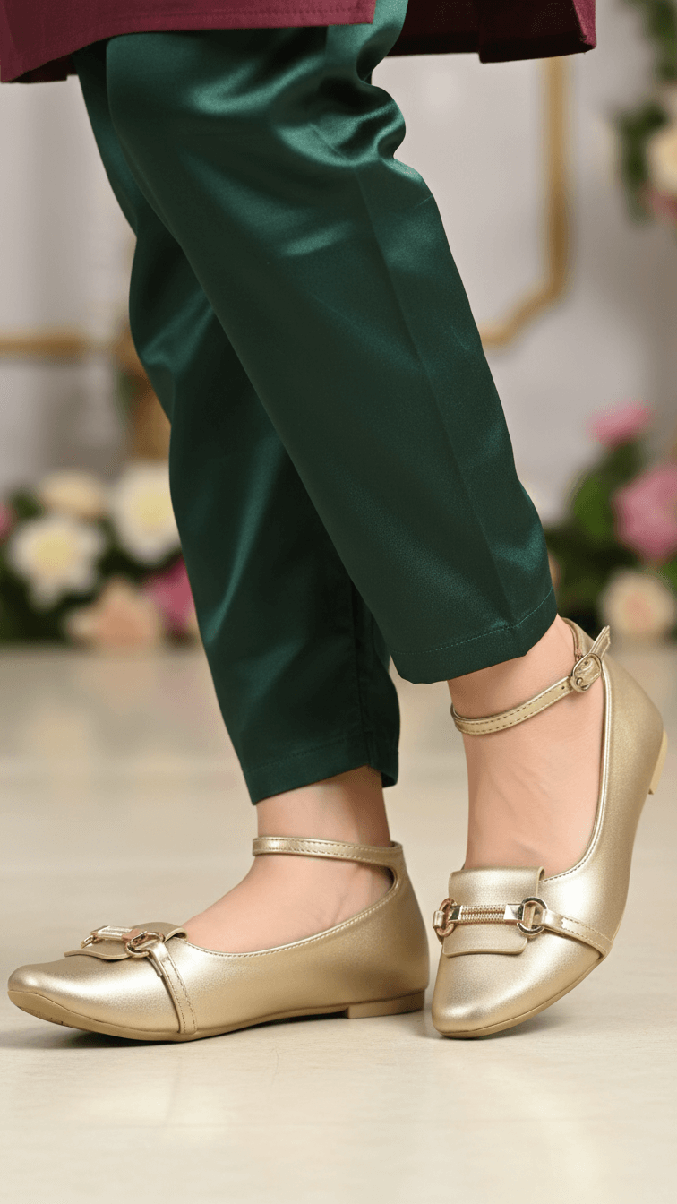 Golden Pumps For Ladies WN1239