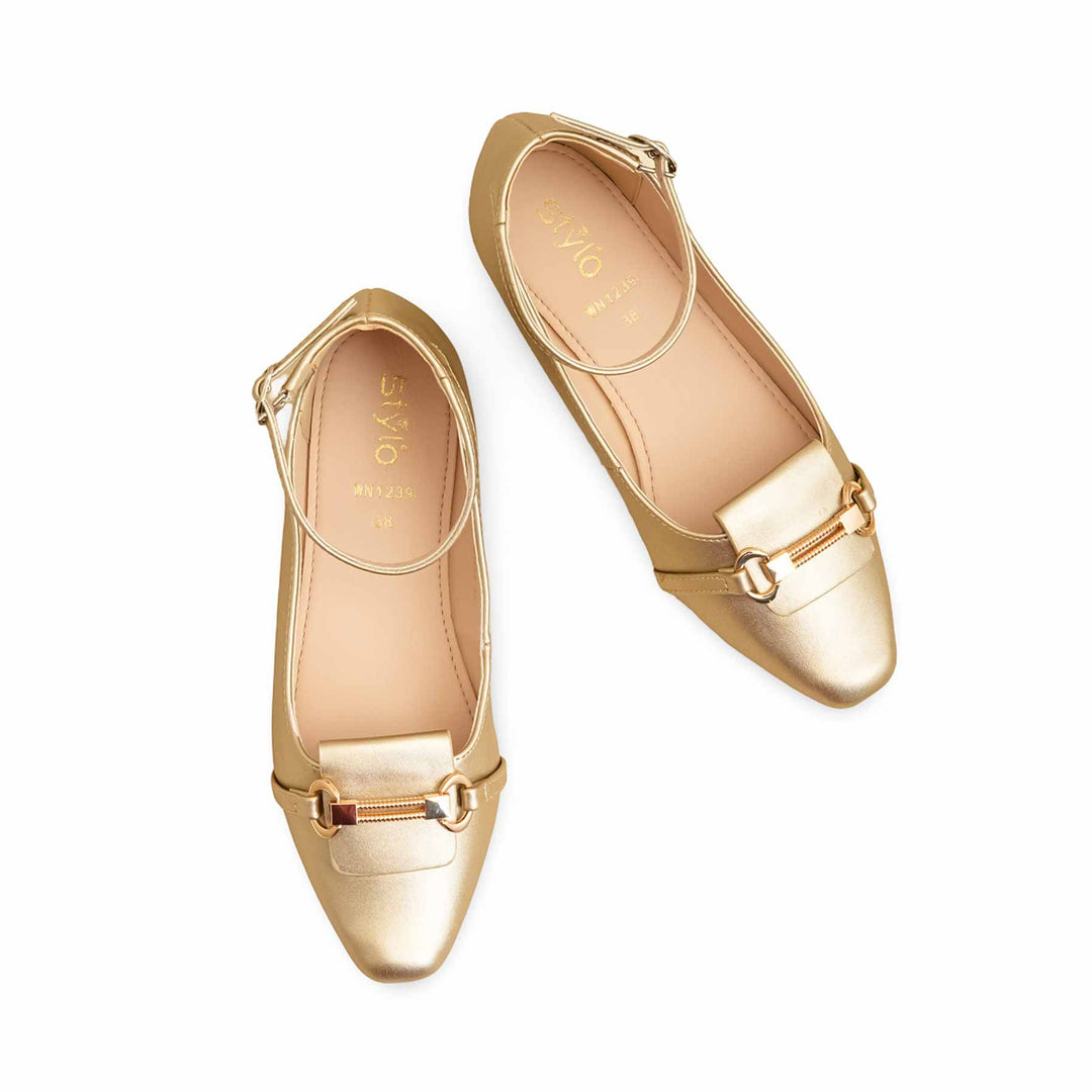 Golden Pumps For Ladies WN1239