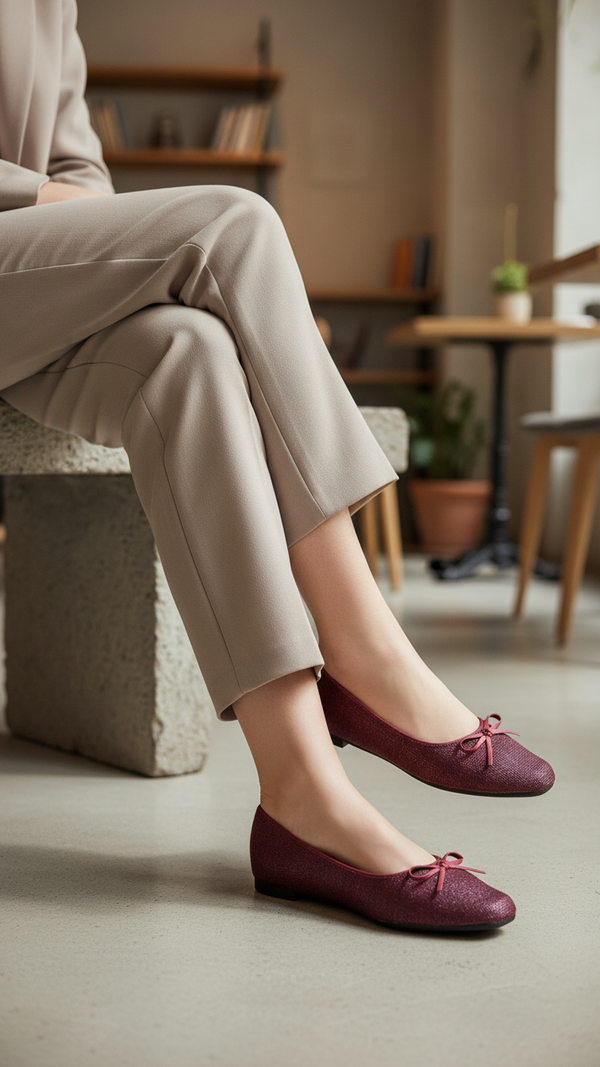 Maroon Pumps For Women WN1244