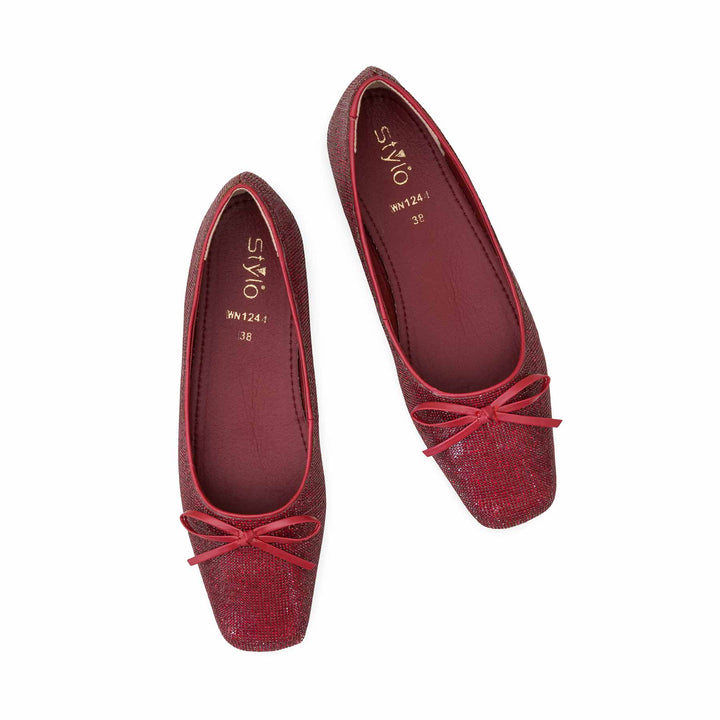 Maroon Pumps For Women WN1244