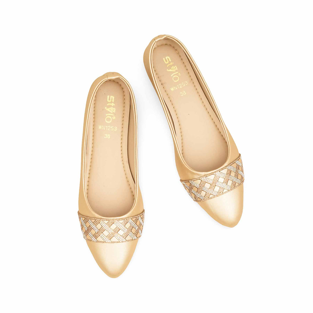 Golden Pumps For Ladies WN1253