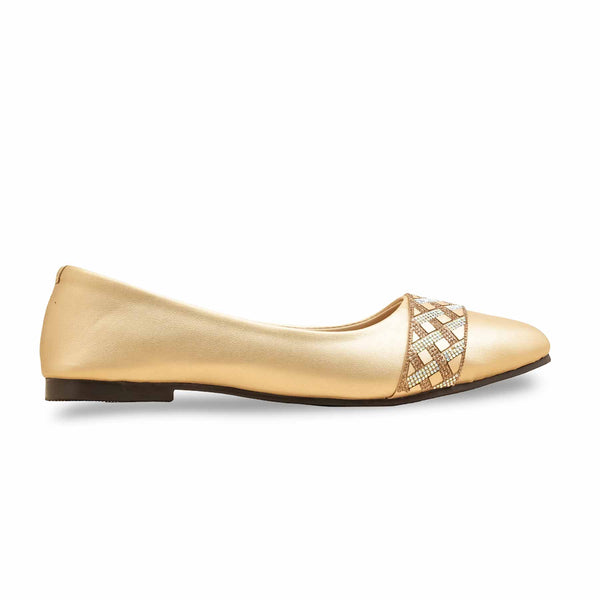 Golden Pumps For Ladies WN1253