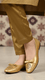 Golden Pumps For Women WN1256