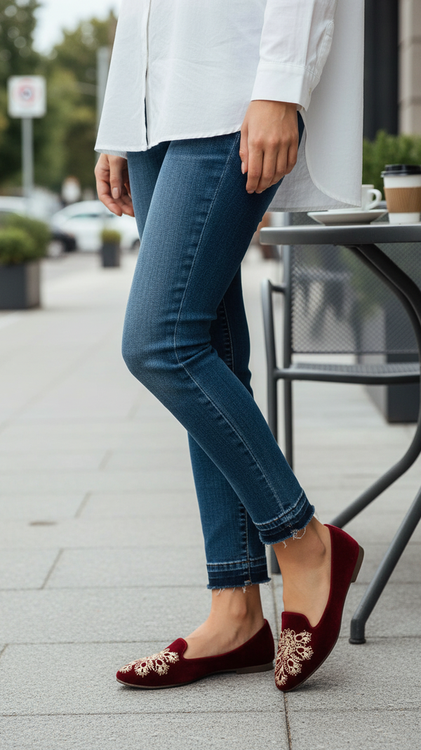 Maroon Pumps For Women WN1258