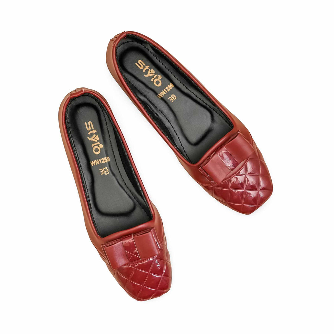 Maroon Pumps For Women WN1259