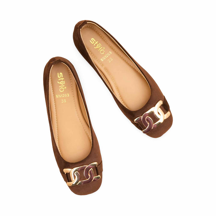 Brown Women Pumps WN1263