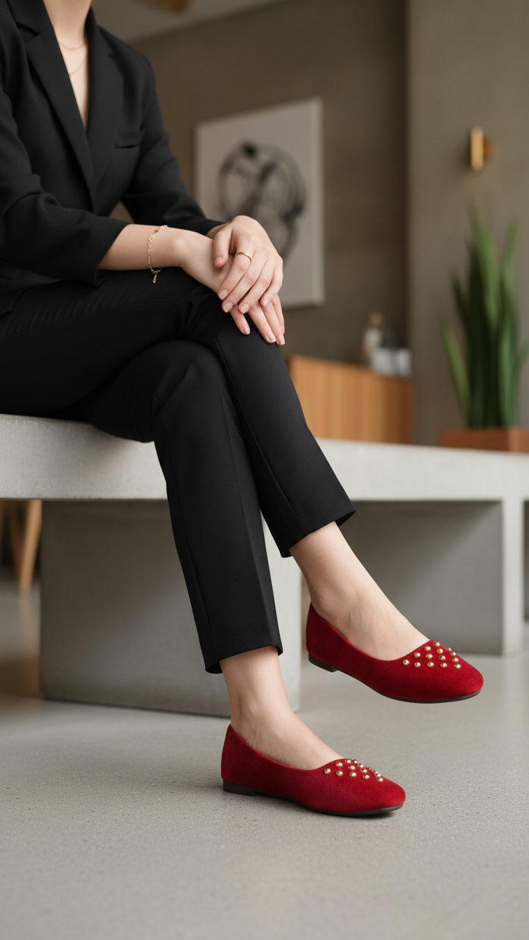 Red Pumps For Ladies WN1265