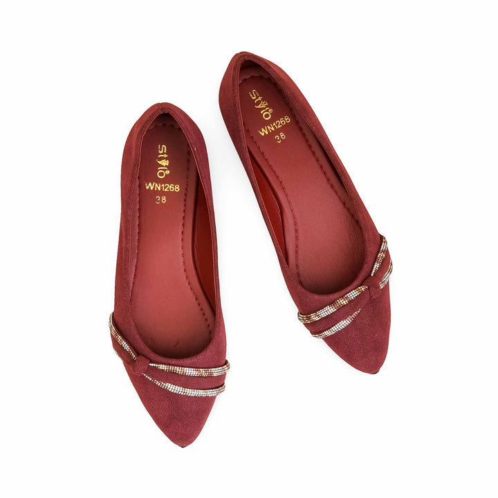 Maroon Pumps For Women WN1268