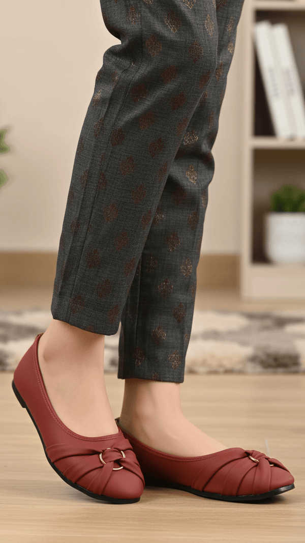 Maroon Women Pumps WN1270