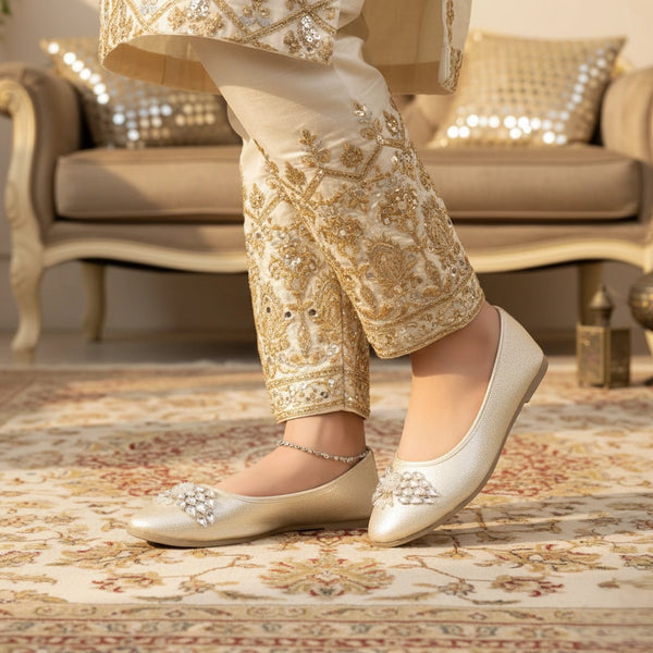 Golden Women Pumps WN1271