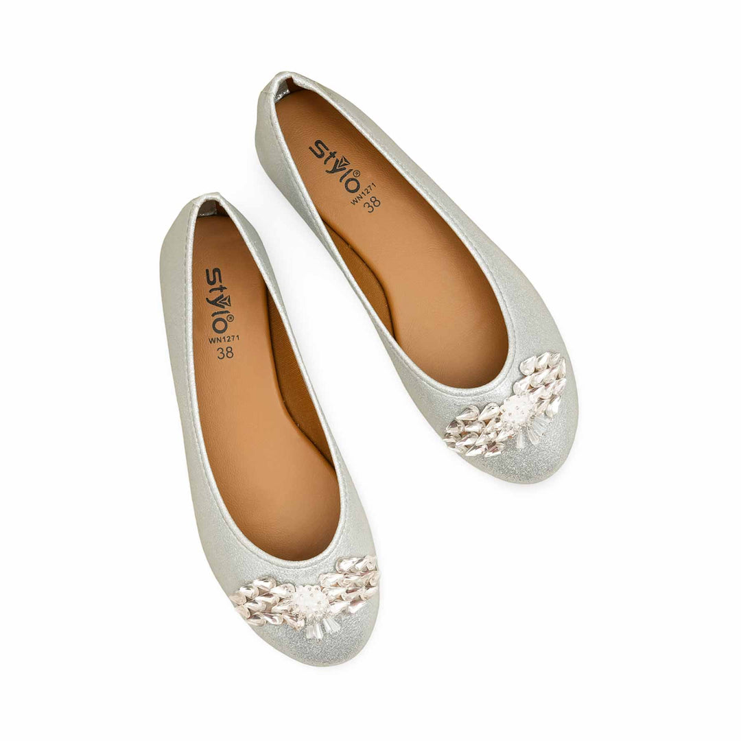 Silver Pumps For Ladies WN1271