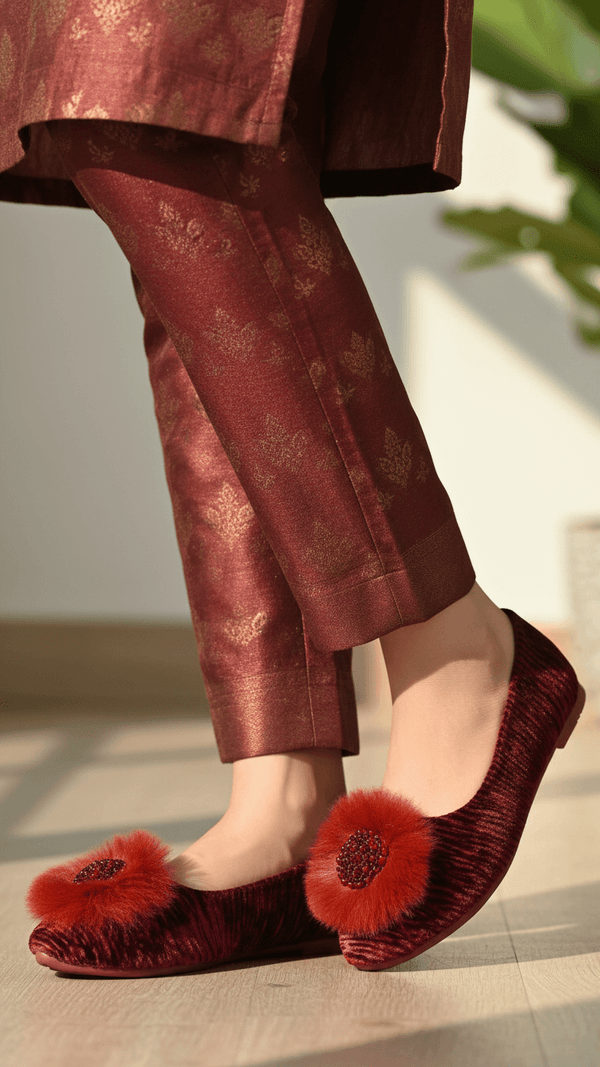 Maroon Women Pumps WN1274