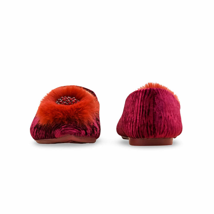 Maroon Women Pumps WN1274