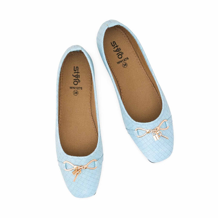 Sky Blue Pumps For Ladies WN1276