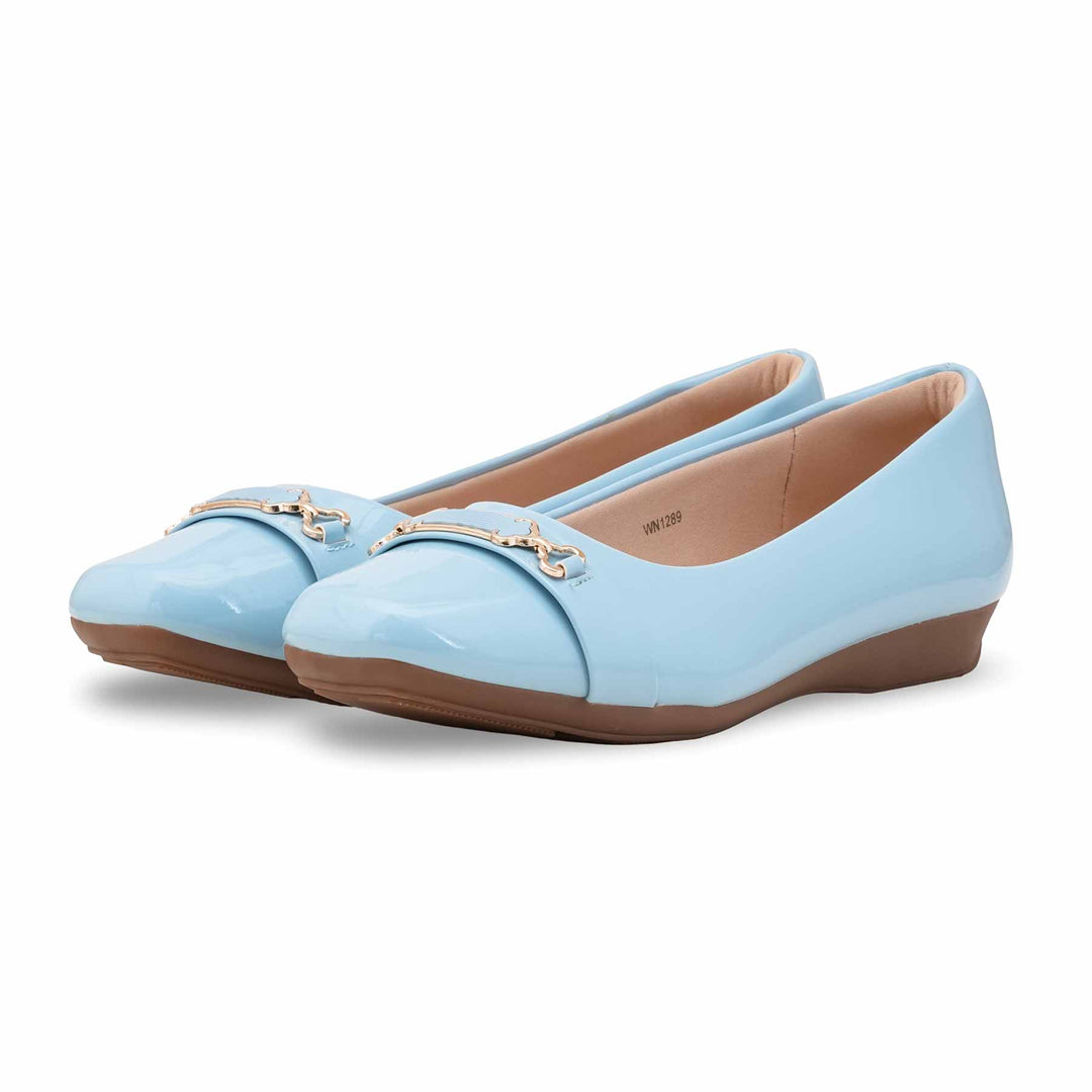 Sky Blue Pumps For Women WN1289