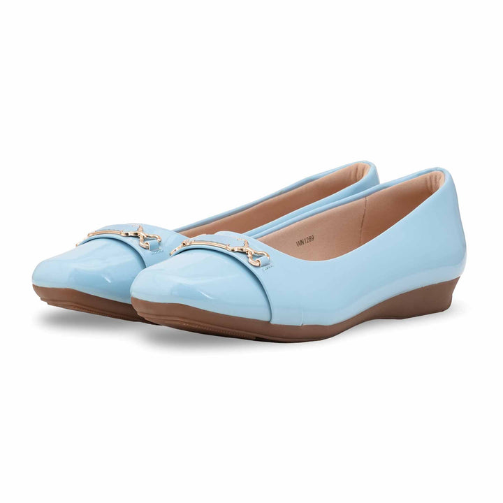 Sky Blue Pumps For Women WN1289