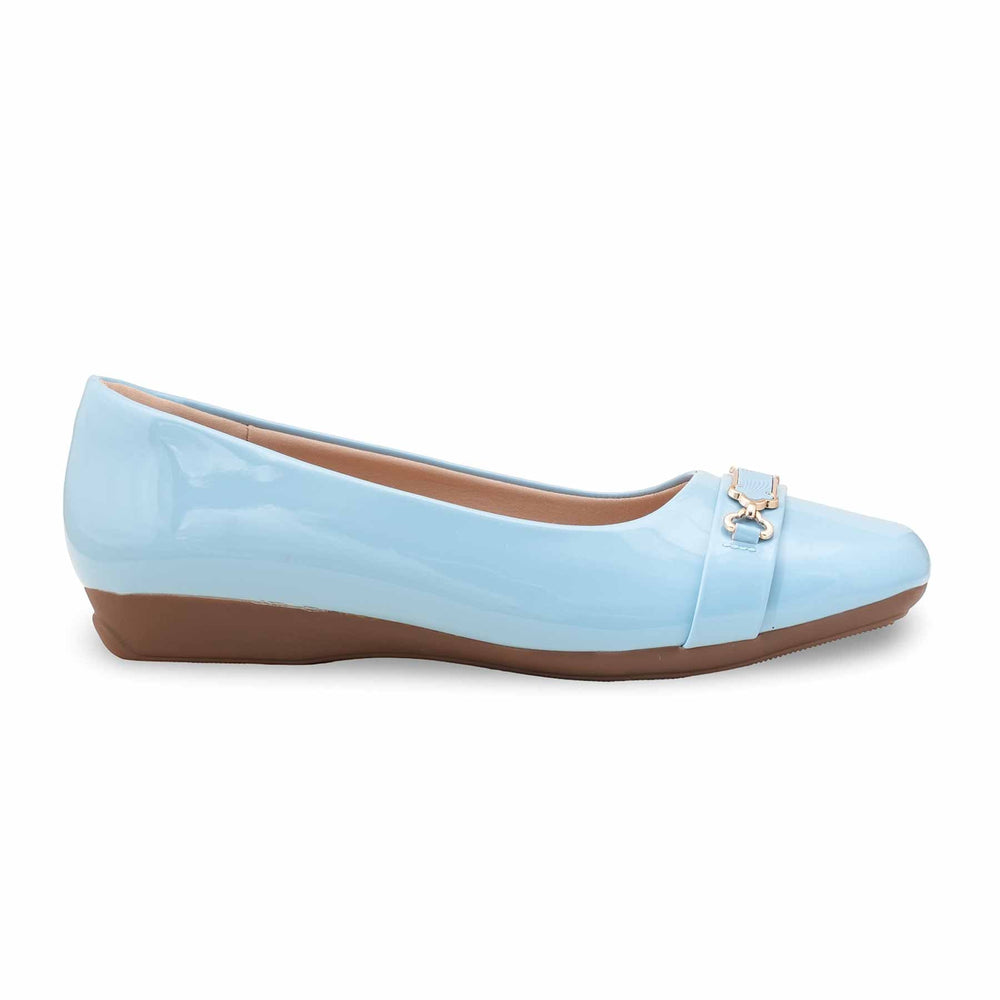 Sky Blue Pumps For Women WN1289
