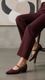Maroon Pumps For Ladies WN1297