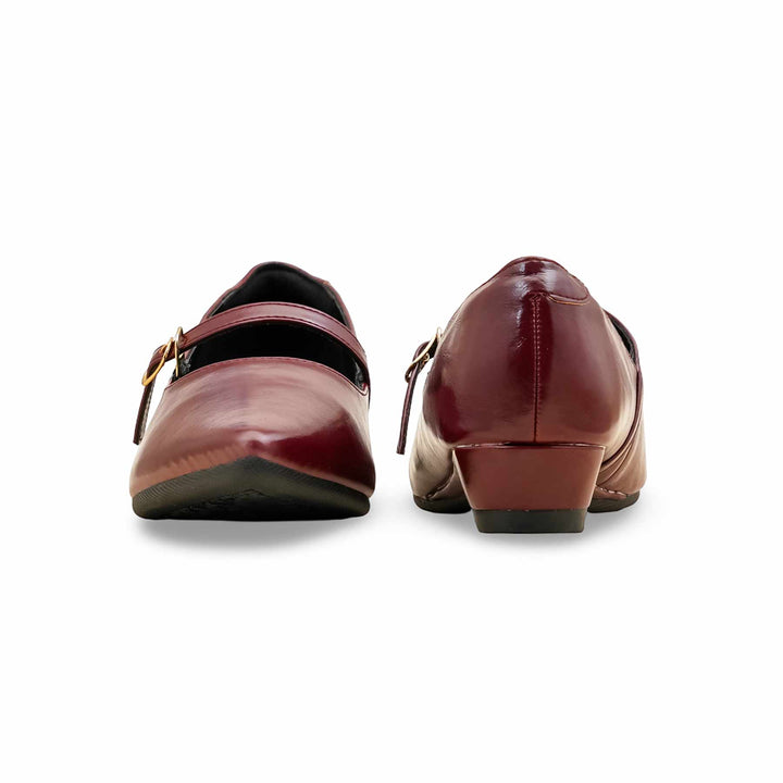 Maroon Pumps For Ladies WN1297