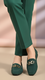 Green Women Moccasin WN1305